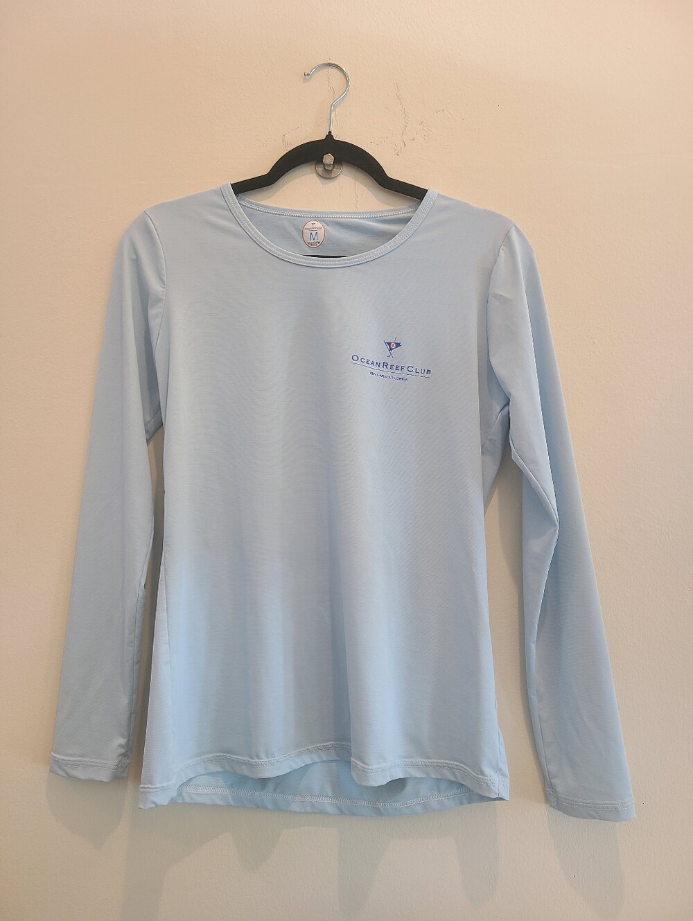 Ocean Reef Club Light Blue Long Sleeve Performance Tee Sun Shirt - Picture 2 of 6